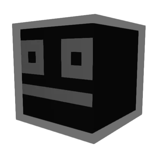 DarkVrat Minecraft avatar head, 3D render