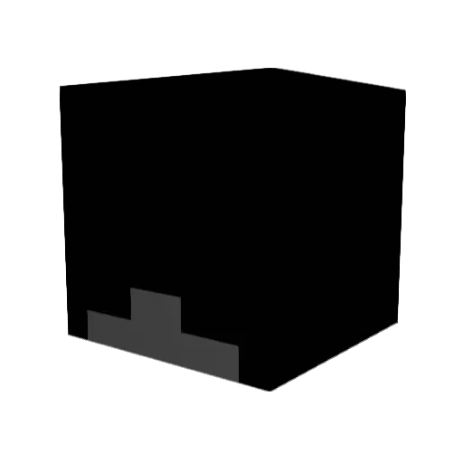 DarkWizard_ Minecraft avatar head, 3D render