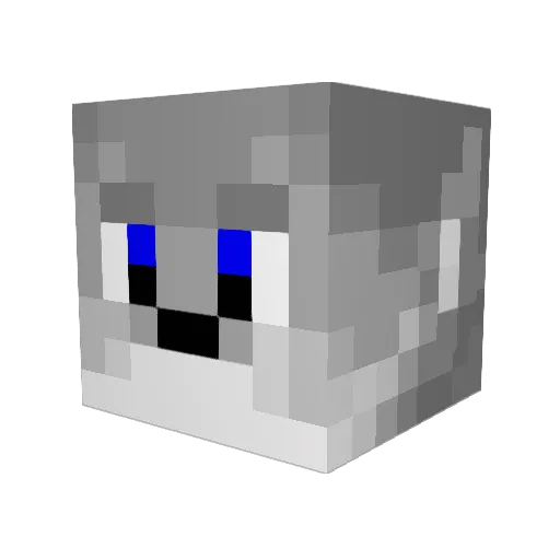 DarkWolf5294 Minecraft avatar head, 3D render