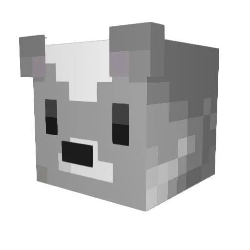 DarkWolf54_ Minecraft avatar head, 3D render