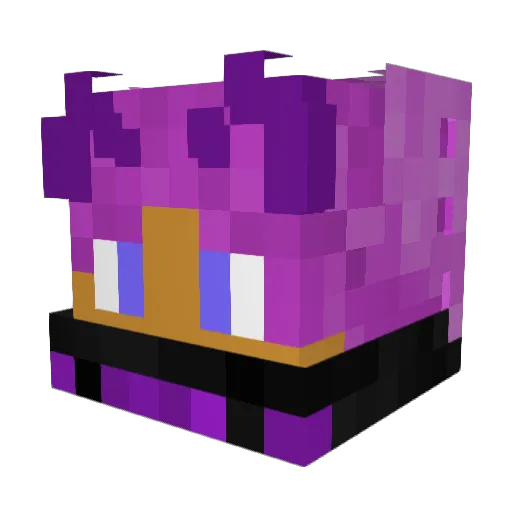 DarkWolf_0924 Minecraft avatar head, 3D render