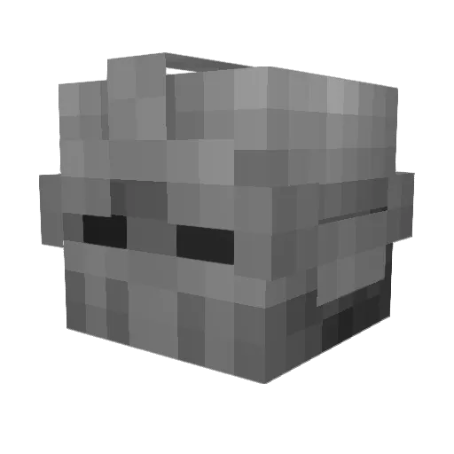 DarkWrath94 Minecraft avatar head, 3D render