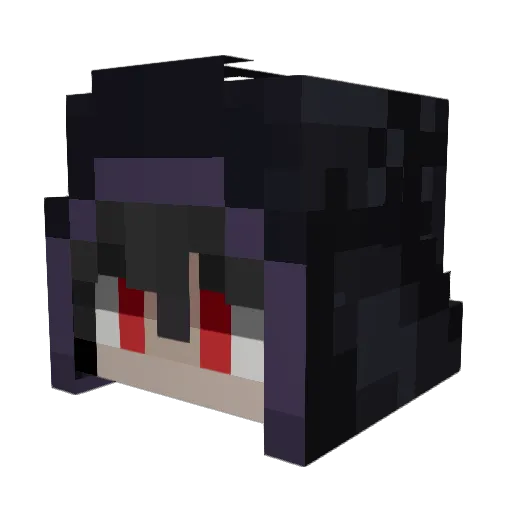 DarkXavs Minecraft avatar head, 3D render