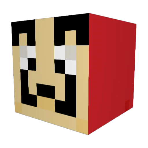 Dark_096 Minecraft avatar head, 3D render