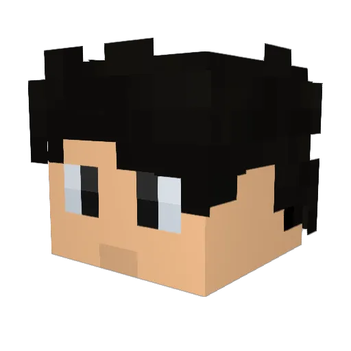 Dark_0_Knight_ Minecraft avatar head, 3D render