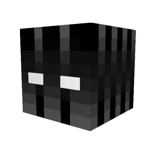 Dark_404 Minecraft avatar head, 3D render