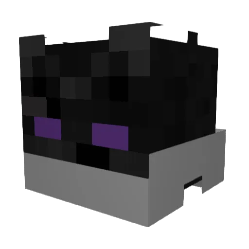Dark_Akat Minecraft avatar head, 3D render