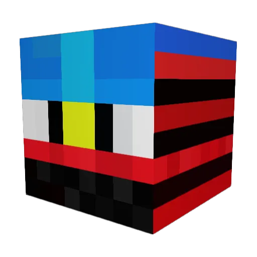 Dark_Angels2010 Minecraft avatar head, 3D render