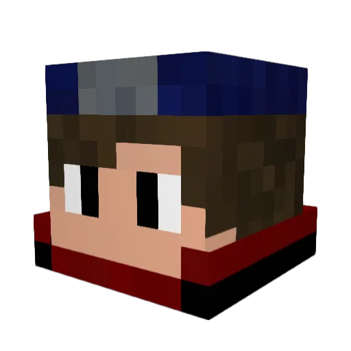 Dark_Anjo_PvP Minecraft avatar head, 3D render