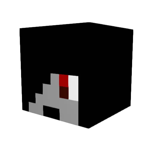 Dark_Bird_16 Minecraft avatar head, 3D render
