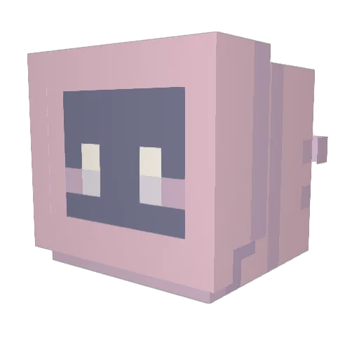 Dark_Breakfast Minecraft avatar head, 3D render