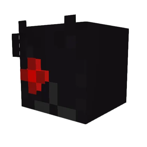 Dark_Chaton Minecraft avatar head, 3D render