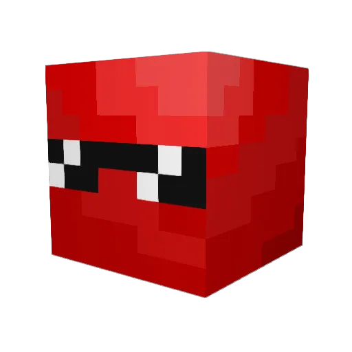 Dark_Cherry_8 Minecraft avatar head, 3D render