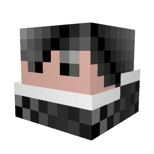 Dark_Craine Minecraft avatar head, 3D render