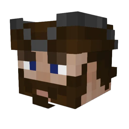 Dark_Cynder Minecraft avatar head, 3D render