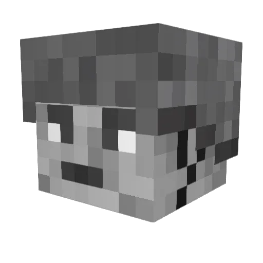 Dark_Doom Minecraft avatar head, 3D render
