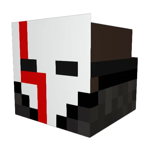 Dark_Dropson Minecraft avatar head, 3D render