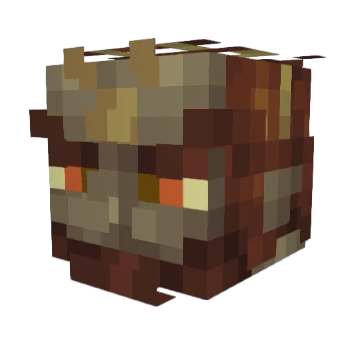 Dark_EntityX Minecraft avatar head, 3D render