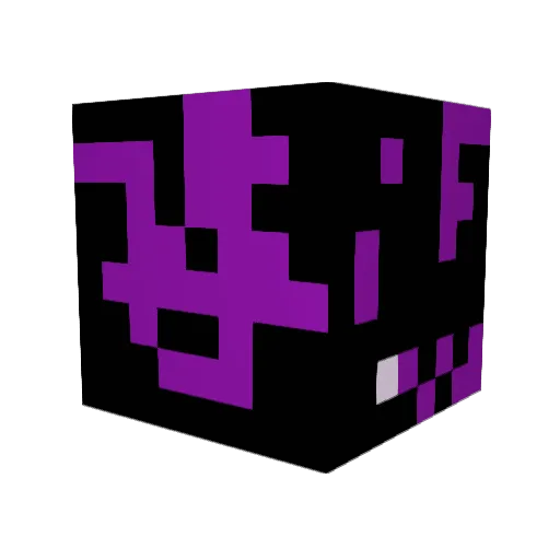 Dark_F0xy Minecraft avatar head, 3D render
