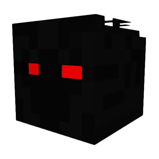Dark_F Minecraft avatar head, 3D render