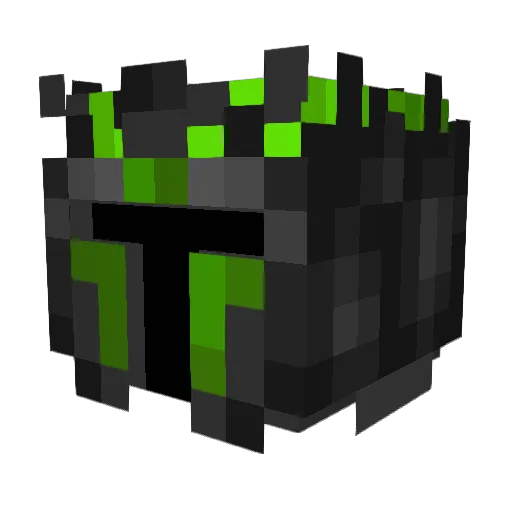 Dark_Flames Minecraft avatar head, 3D render