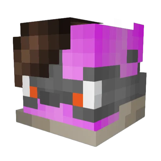 Dark_Fox89 Minecraft avatar head, 3D render