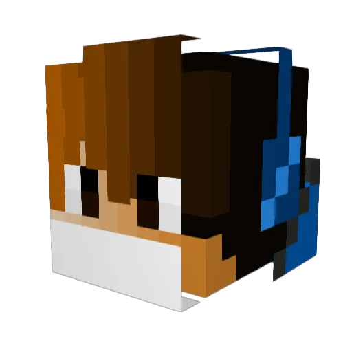 Dark_Gamer3 Minecraft avatar head, 3D render