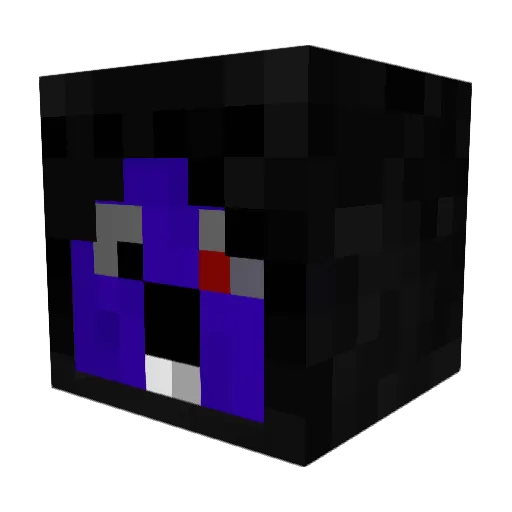 Dark_Itchy Minecraft avatar head, 3D render