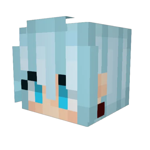 Dark_Jade Minecraft avatar head, 3D render