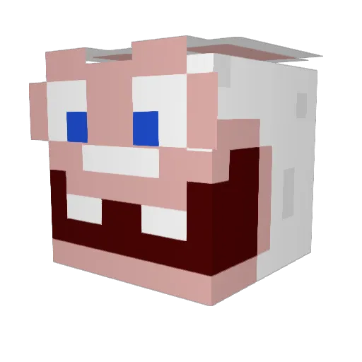 Dark_Jujubboss Minecraft avatar head, 3D render
