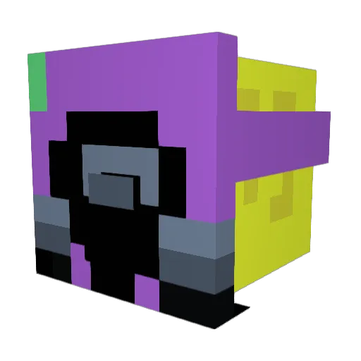 Dark_Knight13 Minecraft avatar head, 3D render