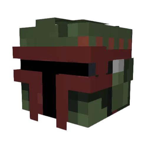 Dark_Knight2837 Minecraft avatar head, 3D render