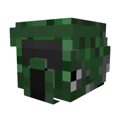 Dark_Knight_64 Minecraft avatar head, 3D render