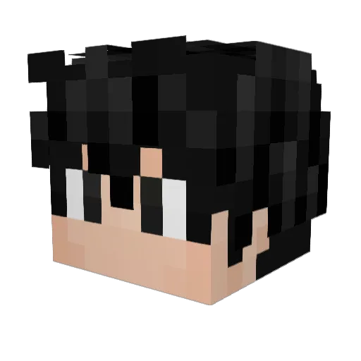 Dark_Ku Minecraft avatar head, 3D render