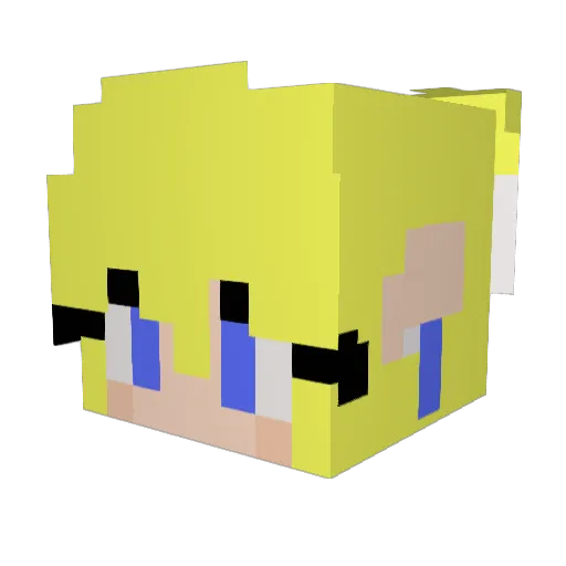 Dark_Link1986 Minecraft avatar head, 3D render
