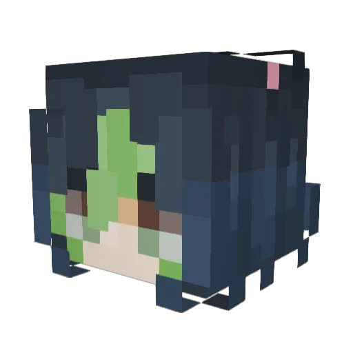 Dark_Lion_ Minecraft avatar head, 3D render