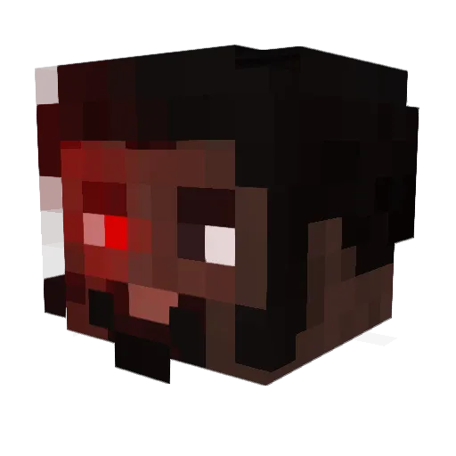 Dark_Naruto Minecraft avatar head, 3D render