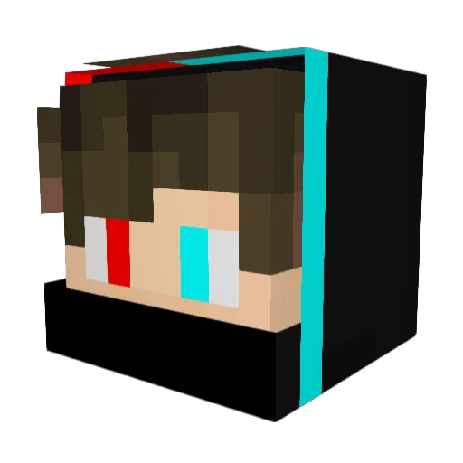 Dark_Oreozz Minecraft avatar head, 3D render