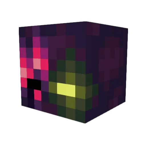 Dark_Pigment Minecraft avatar head, 3D render