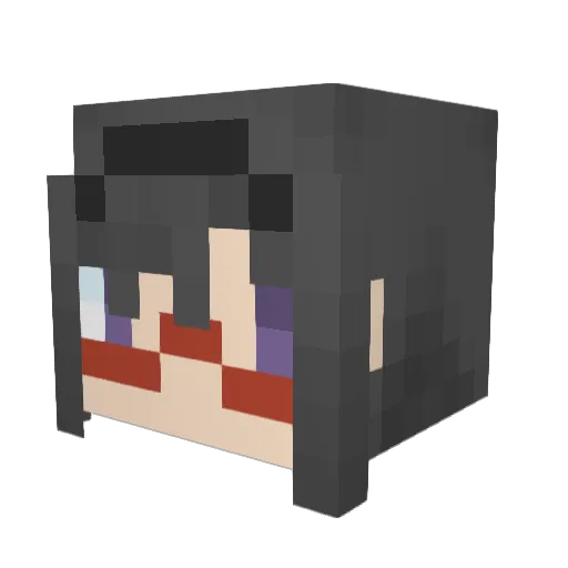 Dark_QB Minecraft avatar head, 3D render