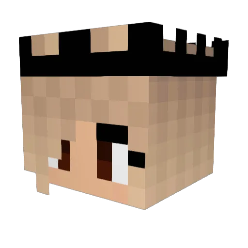 Dark_Queeniii Minecraft avatar head, 3D render