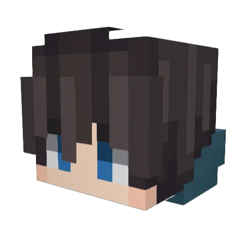 Dark_RGBC Minecraft avatar head, 3D render