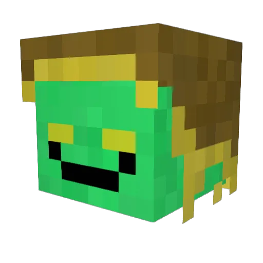 Dark_Shark15 Minecraft avatar head, 3D render