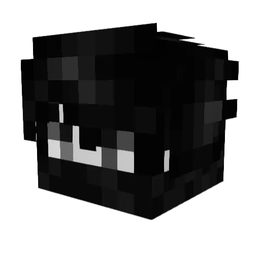 Dark_Side_xX Minecraft avatar head, 3D render