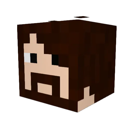 Dark_Syn Minecraft avatar head, 3D render