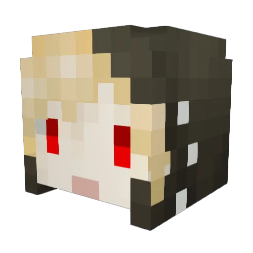 Dark_Teng Minecraft avatar head, 3D render