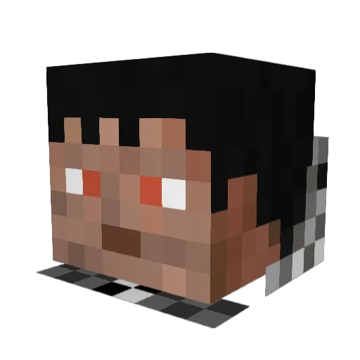 Dark_Terrorr1 Minecraft avatar head, 3D render