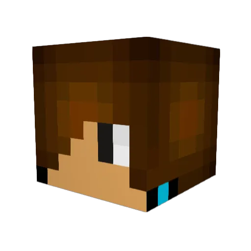 Dark_Tonk Minecraft avatar head, 3D render