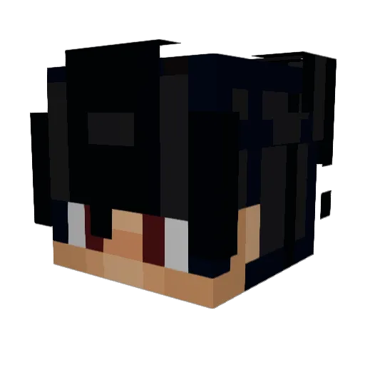 Dark_USS Minecraft avatar head, 3D render