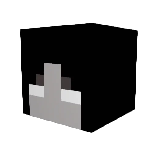 Dark_Wizard69 Minecraft avatar head, 3D render